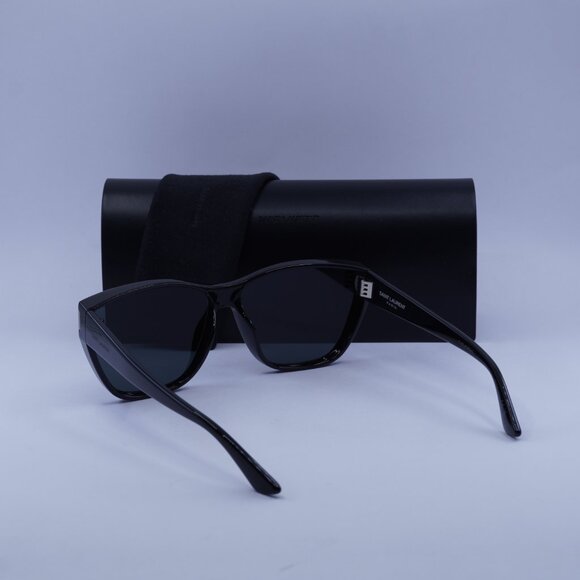 Saint Laurent SL 758 001 Cat Eye Sunglasses - Black/Grey - Picture 6 of 11